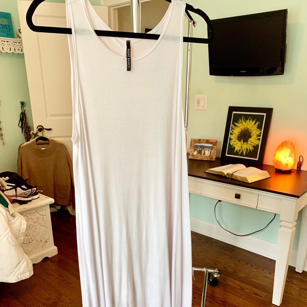Tank top white dress